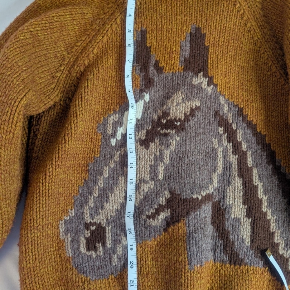 One Of A Kind Women's Handmade Western Horse Girl Sweater "Norma" - Picture 8 of 9